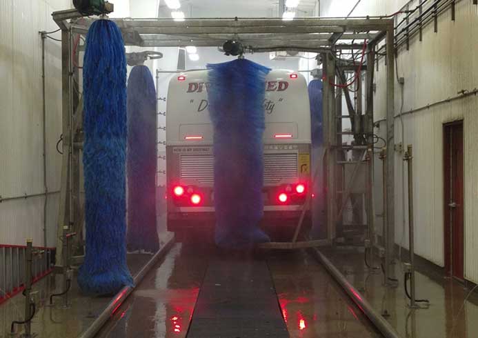 Vaskesystem til busser fra NoviClean